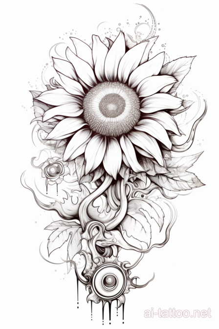  AI Sunflower Tattoo Ideas 8